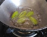 A picture of step 2 of Parwal ki methai.