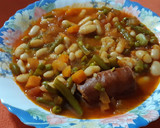 Foto del paso 5 de la receta: Alubias con verduras (y un poquito de chorizo para darle chispa)