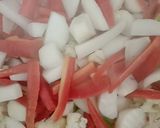 A picture of step 3 of Instant mix veggies pickle.