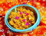 A picture of step 6 of Instant moong dal halwa.
