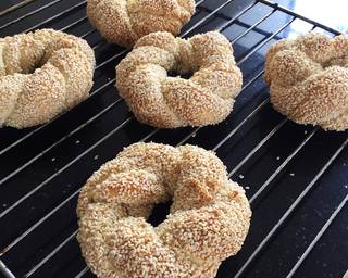 Simit - Turkish Pretgel langkah memasak 6 foto