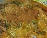 A picture of step 5 of Gongura Chicken.