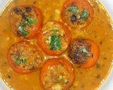 A picture of step 4 of भरवां टमाटर सब्जी #stuffedtomato with gravy #TRR #W4 #FEB.