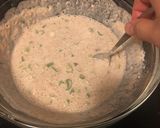 A picture of step 1 of Okonomiyaki - sprouts (P5min, C10min).