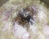 A picture of step 1 of Spicy achari alu.
