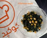 عکس مرحله 2 از دستور خوراک نخود و اسفناج