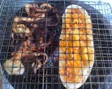 Hình bước làm 3 của món Bạch tuộc nướng sate