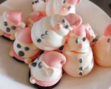 Hình bước làm 3 của món Meringue người tuyết mừng giáng sinh