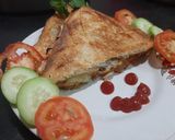 A picture of step 3 of Vegetable grill Sandwich.
