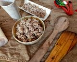 A picture of step 10 of Thor Ghanto Bengali style Banana stem curry.