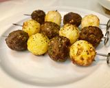 A picture of step 11 of Grilled Kofta and Potato Balls.