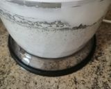 A picture of step 1 of Mint smoked buttermilk.