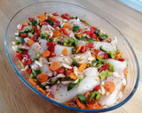 Foto del paso 1 de la receta: Merluza con verduras al horno