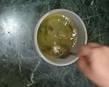 A picture of step 3 of Green Tea Shikanji.