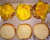 A picture of step 4 of Chicken shami burger.