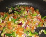 A picture of step 4 of Masala oats.