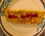 A picture of step 2 of Cheese omlette.