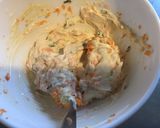 Une image de l'étape 3 de Bouchées apéritives au fromage frais carotte et jambon blanc.