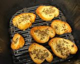 A picture of step 5 of Worlds easiest garlic bread 🤣.