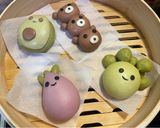 小學生早餐~蔬菜水果盤(造型饅頭~茄子)的食譜步驟2照片