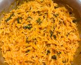 A picture of step 4 of Creamy Tomato 🍅 Spinach🍃 Italian Rice Bowl 🍚 Comfort Meal with Real Joy❣️.