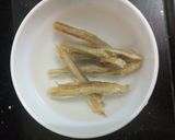 A picture of step 1 of Bombay duck with masala okra.