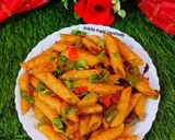 A picture of step 7 of Indian style Penne Pasta.