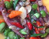 Foto langkah ke 5 dari resep Cumi sotong asin petai.