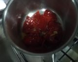 Foto del paso 1 de la receta: Melva con espuma de piquillos sobre pan de jengibre