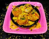 A picture of step 3 of Sev Puri.