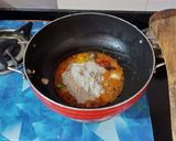 A picture of step 3 of Colocasia Curry.