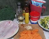 Foto del paso 1 de la receta: Filetes de pescado con Salsa de Puerros, zanahorias y brócoli