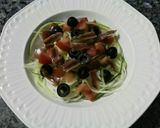 Foto del paso 4 de la receta Ensalada crujiente de calabacín, anchoa y nueces
