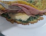 Foto del paso 4 de la receta: Omelette espinaca, jamón y queso