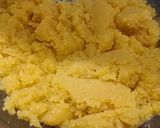 A picture of step 3 of Moong dal halwa.