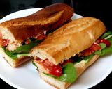 A picture of step 6 of My Marinated Kimchi Chicken and Sweet Pepper Sandwich.