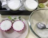 Coconut Panna cotta with strawberry sauce bước làm 3 hình