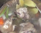 Gambar langkah 3 resipi Sup Ayam Simple.