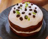 A picture of step 14 of Rum and Cinnamon Flavored Dried Fruits Butter Cake.