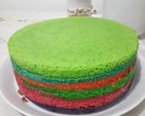 Foto langkah ke 7 dari resep Rainbow cake kukus#BikinRamadanBerkasan.