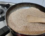 A picture of step 2 of Seasome seeds (till) peanuts jaggery chikki(till gud chikki).