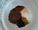A picture of step 1 of Mayan Chocolate rub.
