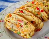 Foto langkah ke 7 dari resep Gyeran-mari ¦ Korean egg roll (Using round pan).