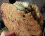 Foto del paso 16 de la receta: Arepa rellena de "carne bbq" y queso...🍘🧀🍘🧀😜😛😝