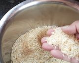 A picture of step 1 of Chinese Fried Rice.