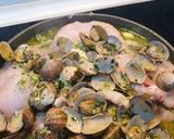 Foto del paso 5 de la receta 🦐🦐merluza en salsa verde a mi manera🦐🦐