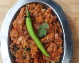 A picture of step 4 of PunjabI Baingan ka bharta.
