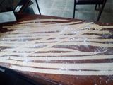 Fideos anchos, caseritos