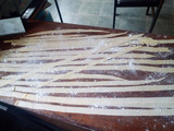 Fideos anchos, caseritos
