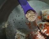 A picture of step 3 of Kaddu kay koftay.